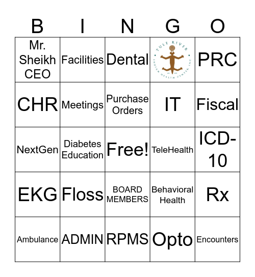 TRIHCI SPEED BINGO Card