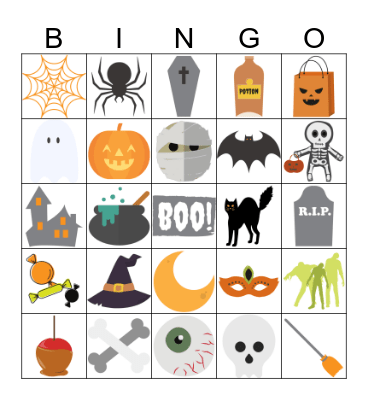 Halloween Bingo Card