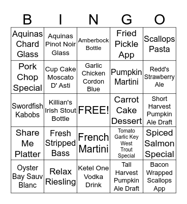 Server Bingo!! Bingo Card