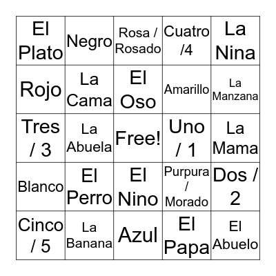Bingo Card