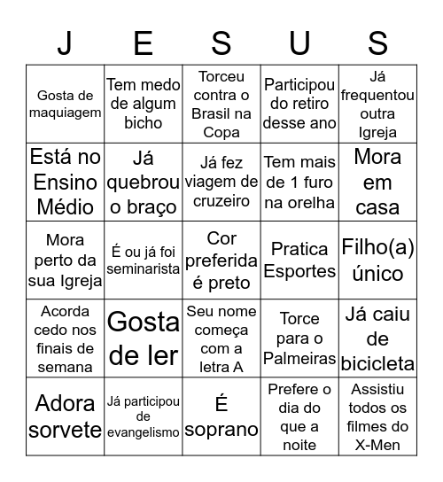 Intercâmbio PIBC x IBPP Bingo Card