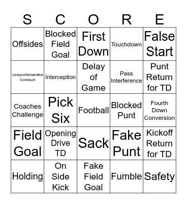 GO HAWKS Bingo Card