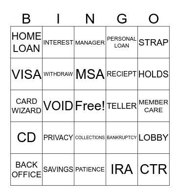FUN FRIDAY BINGO Card