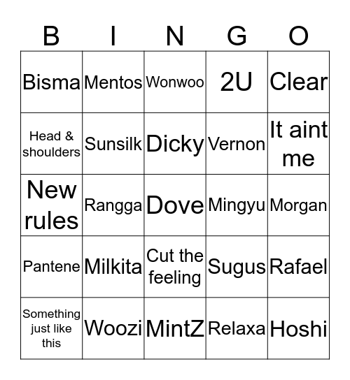 Nesha Bingo Card