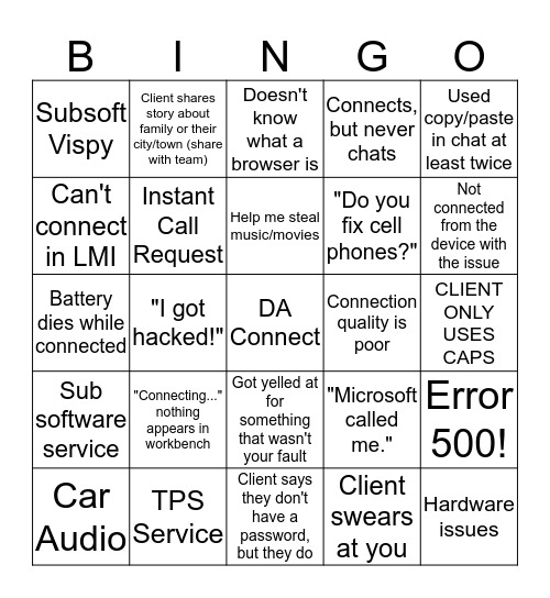 S2 Bingo 3: Die Harder Bingo Card