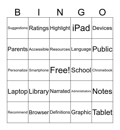 Over the Moon Bingo Card