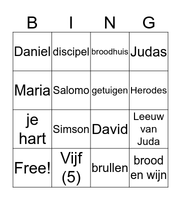 Back to School with JESUS Bingo Card