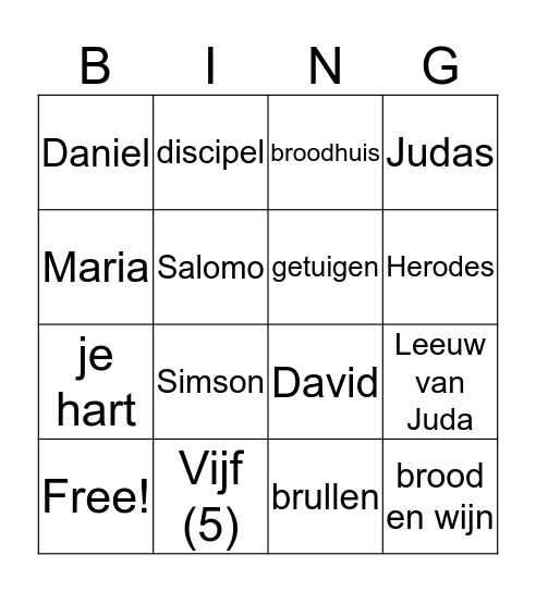 Back to School with JESUS Bingo Card