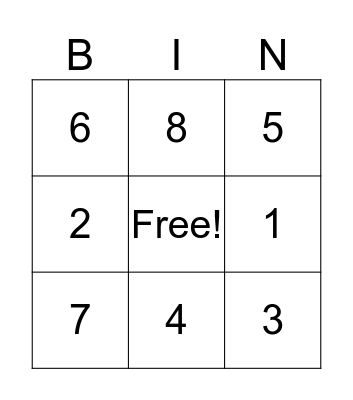 End of summer fun Bingo Card