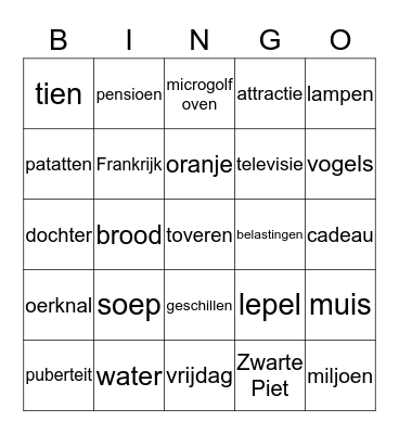 HALLOWEEN BINGO Card