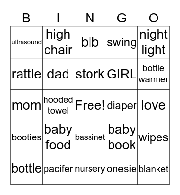 A'niylah Bingo Card