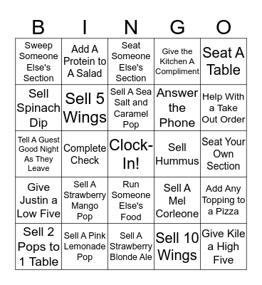 Monday Night SMACKDOWN!! Bingo Card