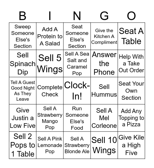 Monday Night SMACKDOWN!! Bingo Card