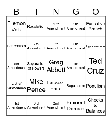 Bingo! Bingo Card