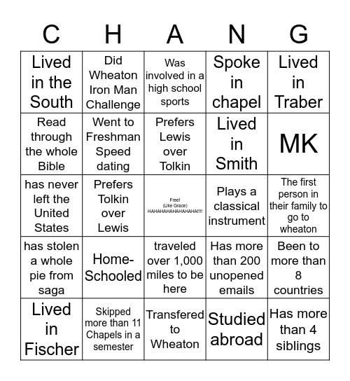 DM Ray Chang Bingo Card