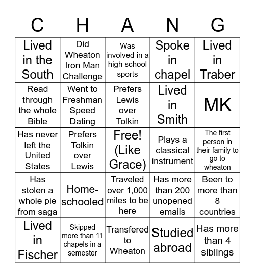 DM Ray Chang Bingo Card