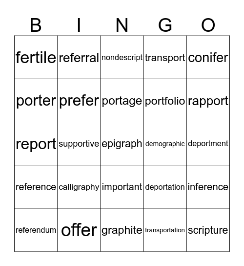 Teal Bingo 7 Bingo Card