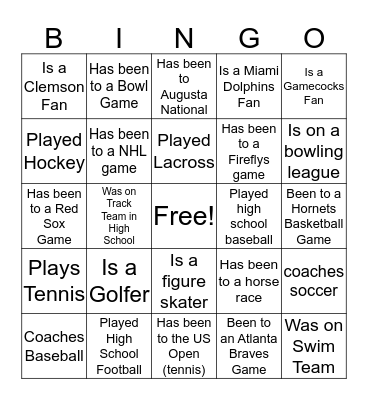 EA Leadership BINGO Card