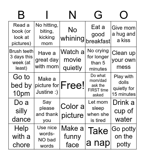Kelce Bingo Card