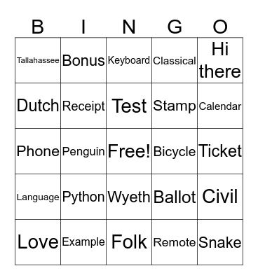 PyGotham Bingo Card