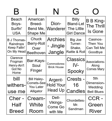 DJINGO Bingo Card