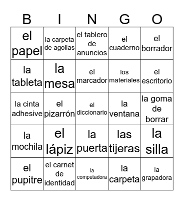 LOTERÍA Bingo Card