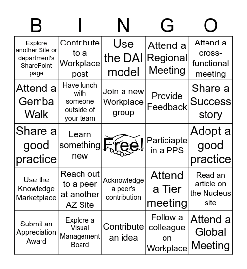 Collaboration Bingo Card