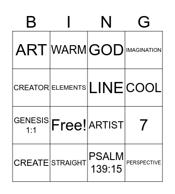 THE ARTFUL STUDIO Bingo Card