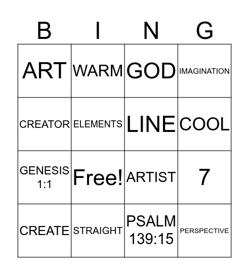 THE ARTFUL STUDIO Bingo Card