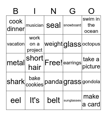 Book 4 Review Bingo Card