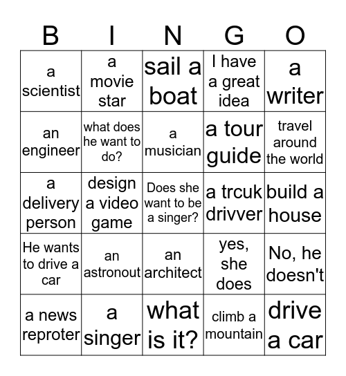 blue review Bingo Card