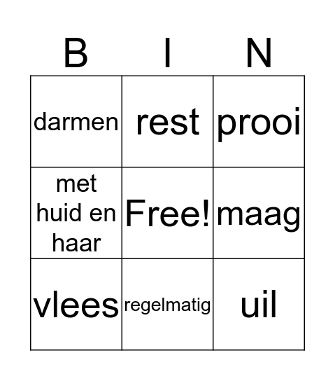 Blok 1.1.4 Bingo Card