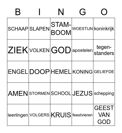 Zoek het uit !! Bingo Card