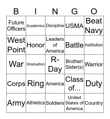 Winner Gets PMI for a Day Bingo Card
