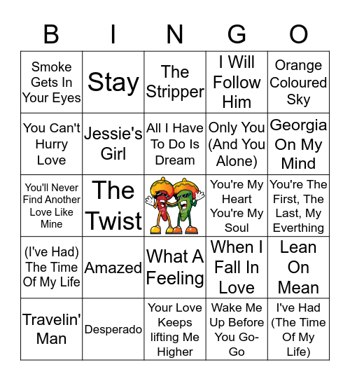 Bingo Classics Bingo Card