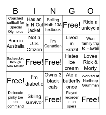 THBingo Card