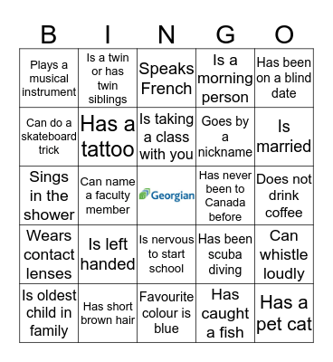 Bingo Bongo! Bingo Card