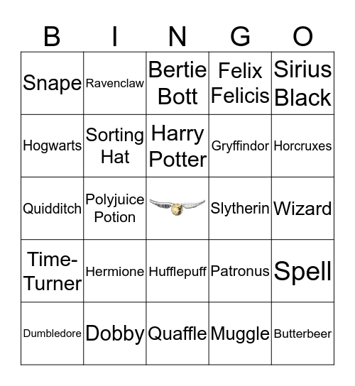 WIZARDS Bingo Card
