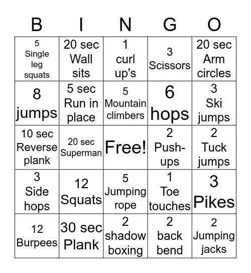 Maria/Bingo card Bingo Card