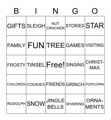 MERRY Bingo Card