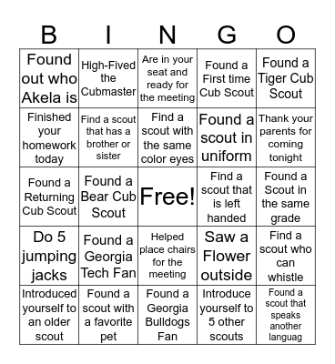 Get to know you BINGO! Bingo Card