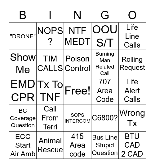 ECC BINGO 2nd Round Bingo Card