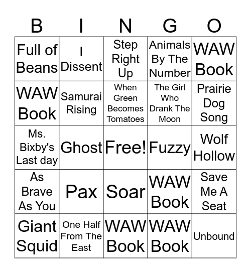 WILLIAM ALLEN WHITE Bingo Card