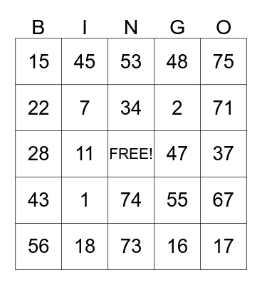 GAME NG MGA ADIK Bingo Card