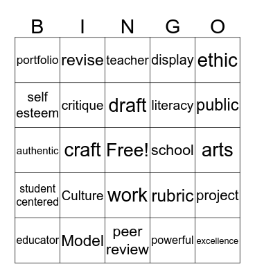 Ethics of Excellence Bingo Card