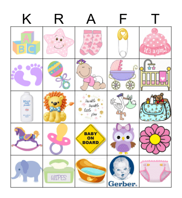 BABY    GIRL   Bingo Card