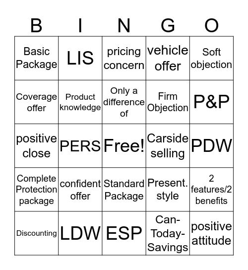 HLE Customer and Sales: Day 2 Bingo Card