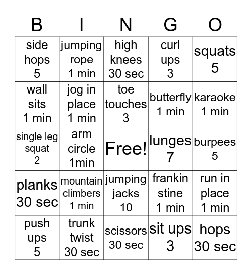 Daniella Bingo Card Bingo Card