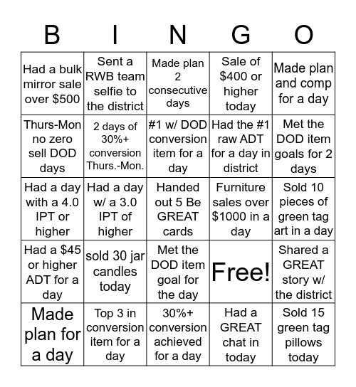Labor Day Bingo Extravaganza Bingo Card