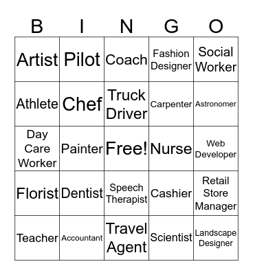 Career Bingo Card